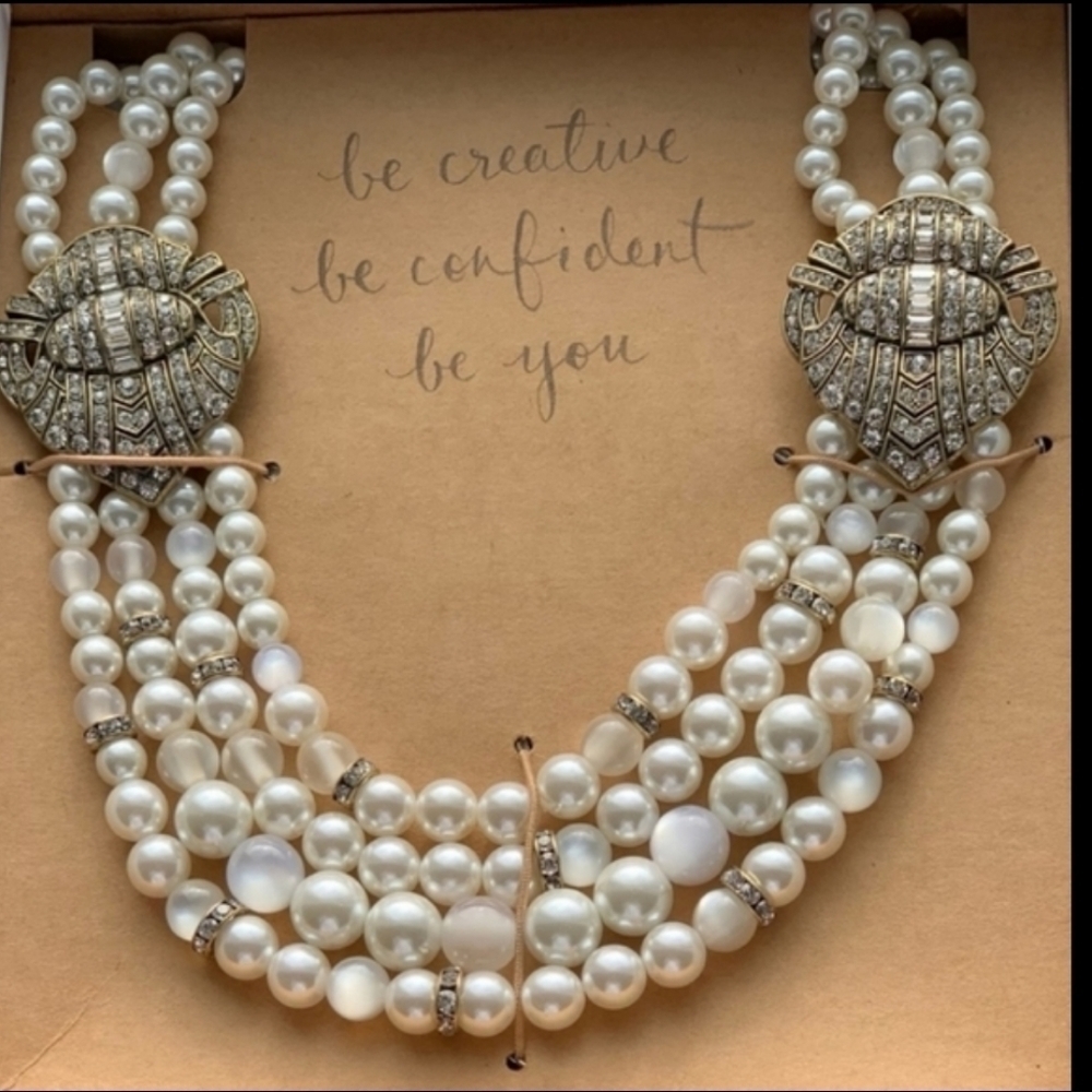Chloe & Isabel Heirloom Pearl Deco Statement Necklace - Picture 2 of 8